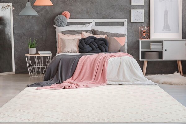 KOBEREC, 80/150 cm krémová, biela - Online Only bytové doplnky, Online Only