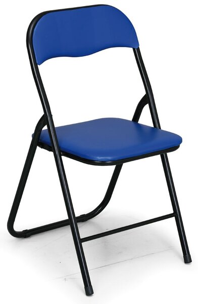 Skladacia konferenčná stolička BRIEFING, 6 ks, modrá