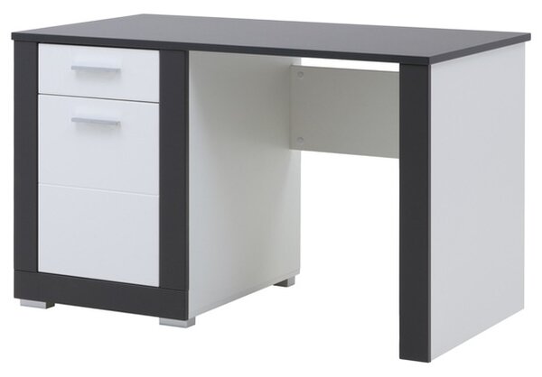 Písací stôl WHITNEY GREY GR12 biela/sivá