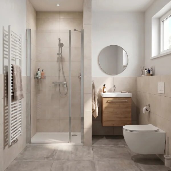 ALFA-V LINE COMBI Chrom 120x90 Číre Sprchovací kút s pevnou stenou v rovine