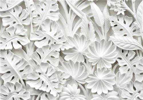 Fototapety, rozmer 254 cm x 184 cm, 3D kvety biele, IMPOL TRADE 10052P4