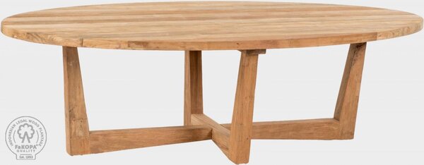 Fakopa - Jedálenský stôl FLORES RECYCLE ovál 240 cm teak prírodný