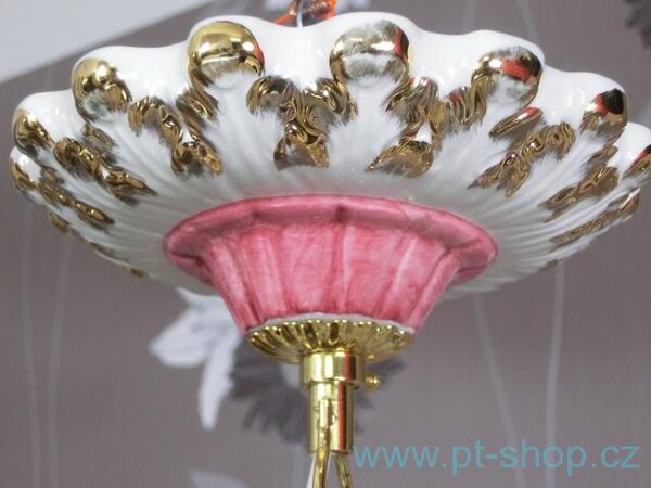 (1327) VALLE D´ORO PATCHI porcelánový luster