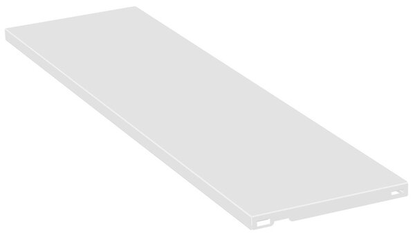Kovová polica pre ELEMENT SYSTEM, 800 x 250 mm, biela, balenie 2 ks
