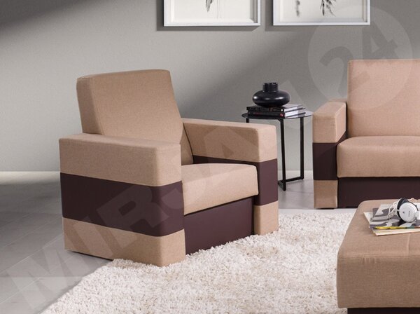 Mirjan24 Čalúnené kreslo Deco, Dostupné poťahy: Soft 066 + Lux 02 5902928045833