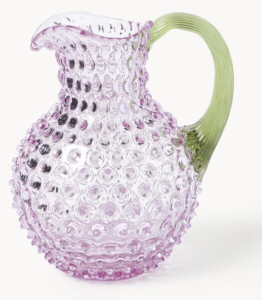 Ručne fúkaný džbán Hobnail, 2 l
