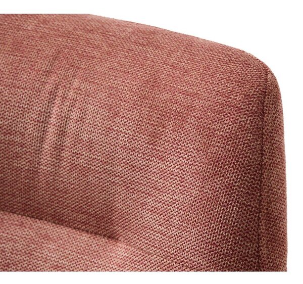 Ružové čalúnené jedálenské kreslo s podrúčkami Roxana – Unique Furniture
