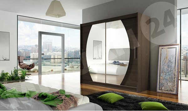 Mirjan24 Skriňa London IV, Farby: kašmír, Osvetlenie: osvetlenie LED RGB - farebné 5903211404498