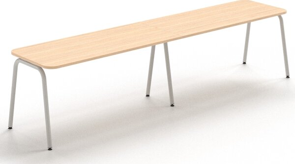 NARBUTAS - Dvojmiestny pracovný stôl ROUND so zaoblenými rohmi 240x70
