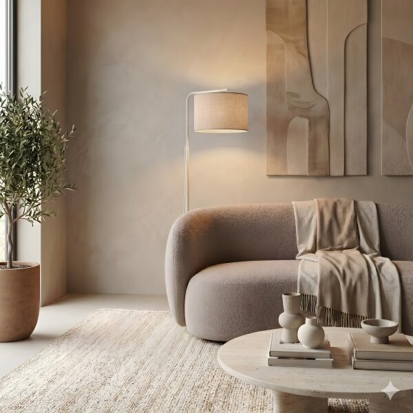 Stojacia lampa ARDEN 1xE27/15W/230V béžová