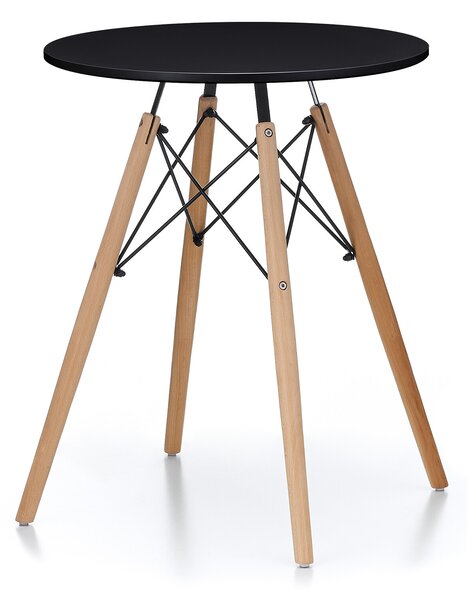 Aga Jedálenský stôl 60 cm Čierny