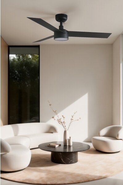 FARO 34289WT1S - LED stmievateľný ventilátor CRUISER S 18W/230V CCT priemer 106 cm čierna WT + diaľkové ovládanie