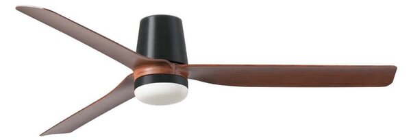 FARO 33831WT1S-LED Stmievateľný ventilátor PUNT TUB M 18W/230V CCT priemer 132 cm hnedá/čierna WT + DO