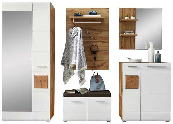 PREDSIEŇOVÝ NÁBYTOK, biela, farba duba, 270/201/37 cm Voleo - Online Only drobný nábytok, Online Only