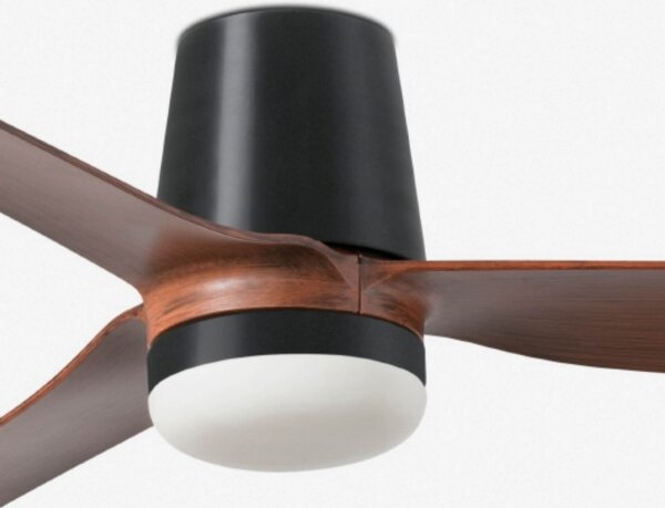 FARO 33831WT1S-LED Stmievateľný ventilátor PUNT TUB M 18W/230V CCT priemer 132 cm hnedá/čierna WT + DO