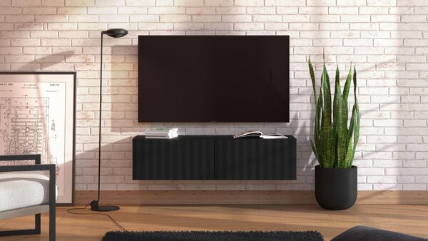 STOJAN NA TV, čierna, 128/32/42 cm Xora - Komody