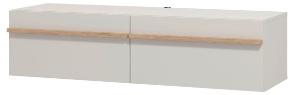 STOJAN NA TV, kašmírová, dub artisan, 128/32/41,5 cm Xora - TV nábytok