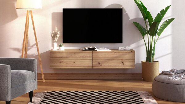 STOJAN NA TV, dub artisan, 154/32/42 cm Xora - TV nábytok