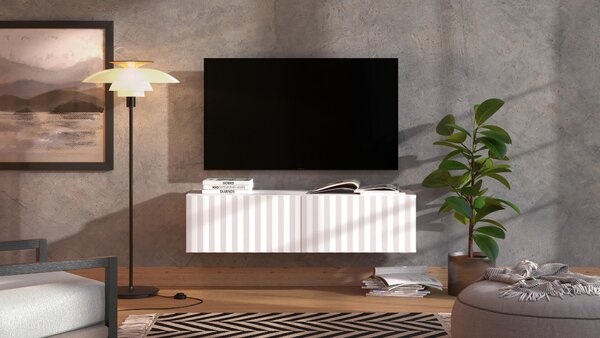 STOJAN NA TV, biela, 128/32/42 cm Xora - TV nábytok