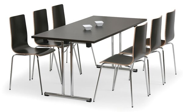 Skladací konferenčný stôl FOLD, 140x69 cm, buk