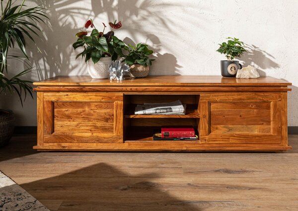 CAMBRIDGE HONEY TV stolík 160x45 cm, akácia