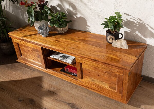 CAMBRIDGE HONEY TV stolík 160x45 cm, akácia