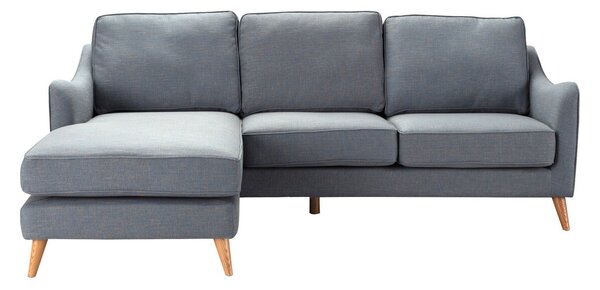 Rohová pohovka Venuste denim blue/brown