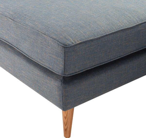 Rohová pohovka Venuste denim blue/brown