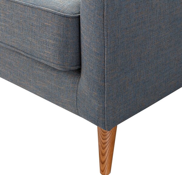 Rohová pohovka Venuste denim blue/brown