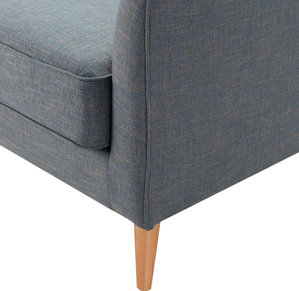 Pohovka Venuste denim blue/brown pre 2 osoby