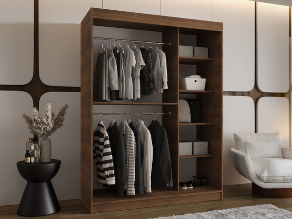 Šatníková skriňa Rubino T 150x200x62 - orech warmia