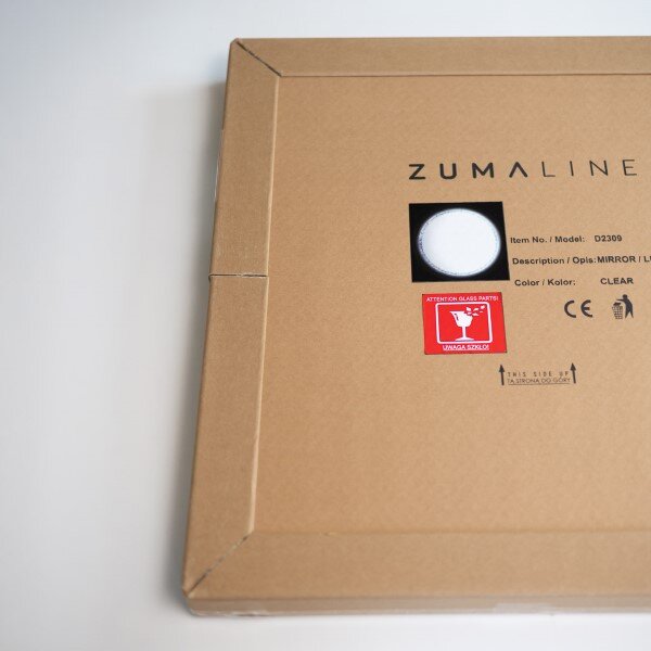 LED kúpeľňové okrúhle zrkadlo s osvetlením priemer 60 cm 636lm 3000+4000+6000K IP44, priehľadné - Zuma Line LUSTRO D2309