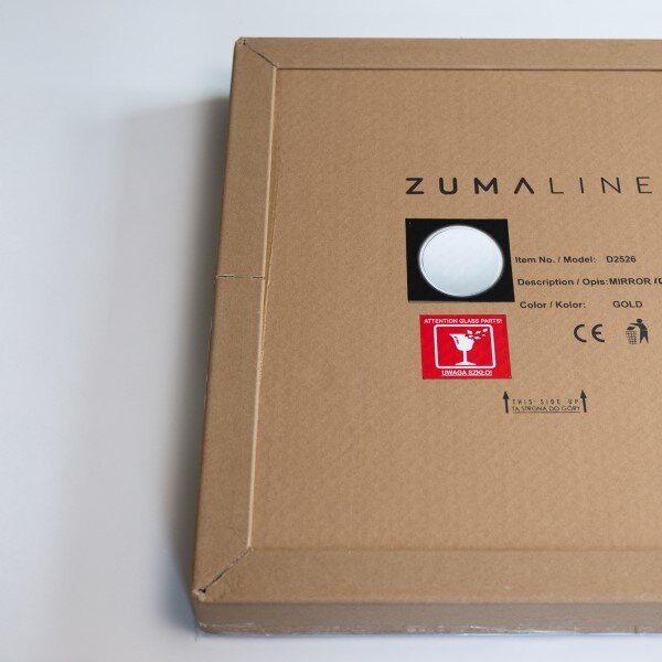 LED kúpeľňové okrúhle zrkadlo s osvetlením priemer 60 cm 756lm 3000+4000+6000K IP44, zlaté, priehľadné - Zuma Line LUSTRO D2526