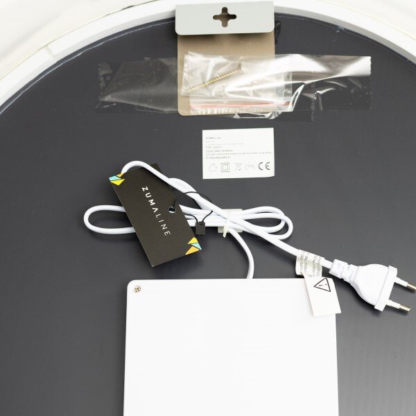 LED kúpeľňové okrúhle zrkadlo s osvetlením priemer 60 cm 636lm 3000+4000+6000K IP44, priehľadné - Zuma Line LUSTRO D2311