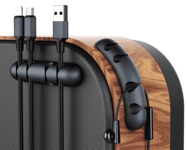 Liftor Cable Clip organizér na káble, čierny