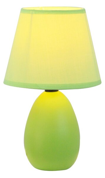 Keramická stolná lampa, zelená, QENNY TYP 13 AT09350