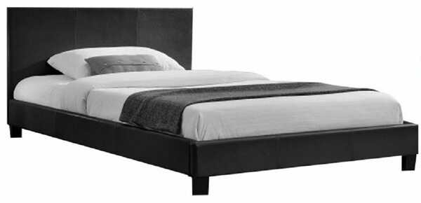Tempo Kondela Manželská posteľ, čierna, 180x200, NADIRA