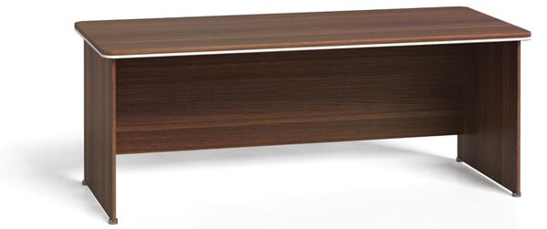 Kancelársky písací stôl ARRISTO LUX, 200x90 cm, orech