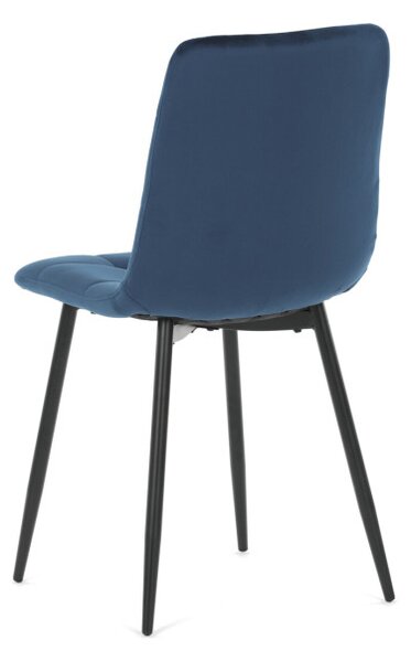 Jedálenská stolička zamatová, modrá CT-281 BLUE4