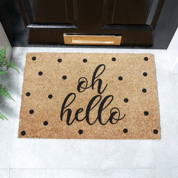 Rohožka z kokosového vlákna 40x60 cm Oh Hello – Artsy Doormats