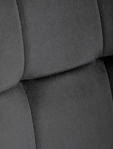 Jedálenská stolička zamatová, sivá CT-281 GREY4