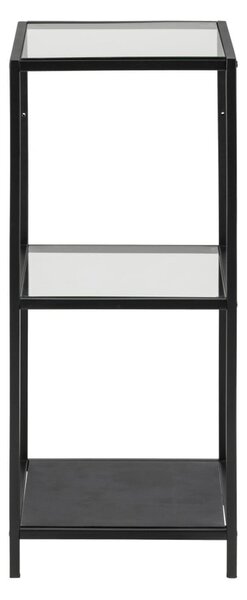 Čierny regál Actona Seaford, 35 x 82,5 cm