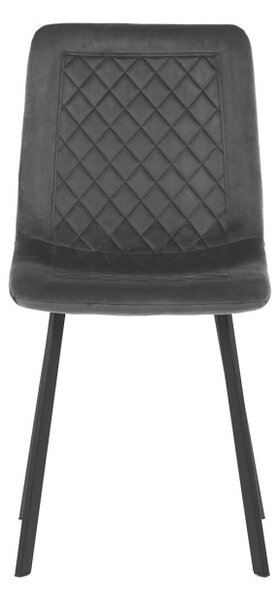 Jedálenská stolička zamatová, sivá DCL-973 GREY4