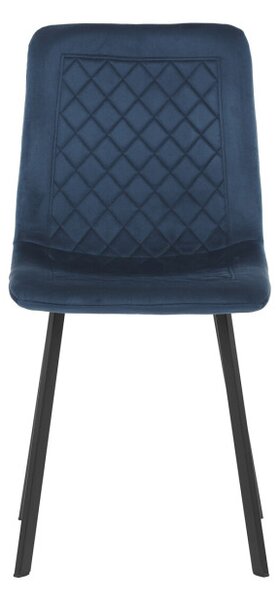 Jedálenská stolička zamatová, modrá DCL-973 BLUE4