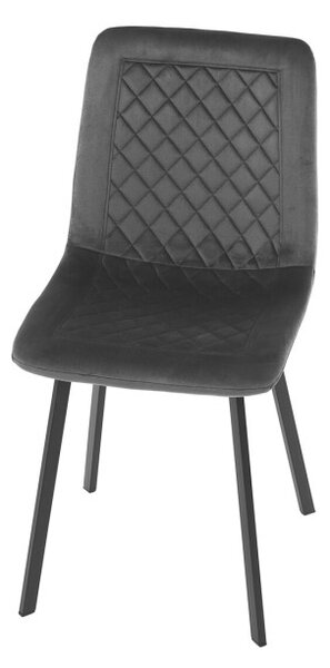 Jedálenská stolička zamatová, sivá DCL-973 GREY4