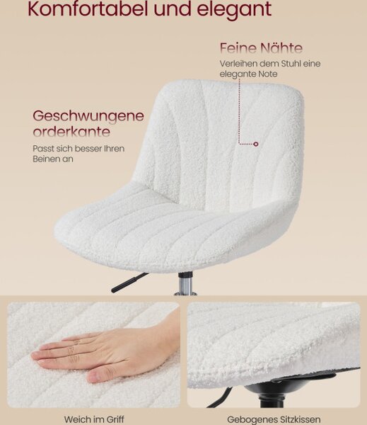 Otočná stolička LJB160WD01 biela