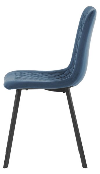 Jedálenská stolička zamatová, modrá DCL-973 BLUE4