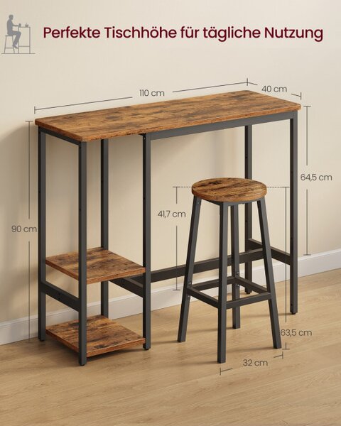 Barový stôl so stoličkami LBT220KD01