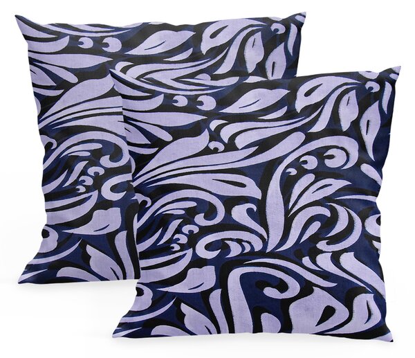 XPOSE® Bavlnená obliečka na vankúš DESIGN - sivá 40x40 cm 2ks