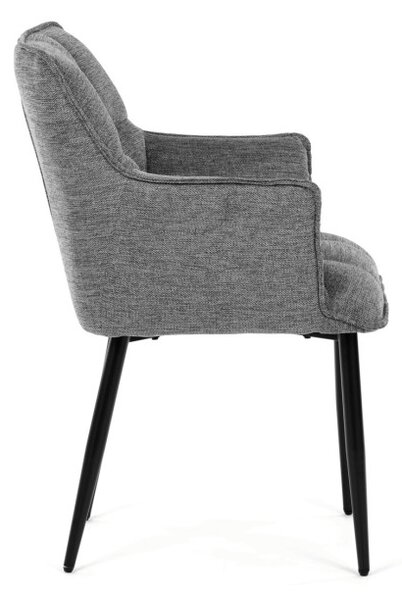 Jedálenská stolička sivá DCH-J2139 GREY2